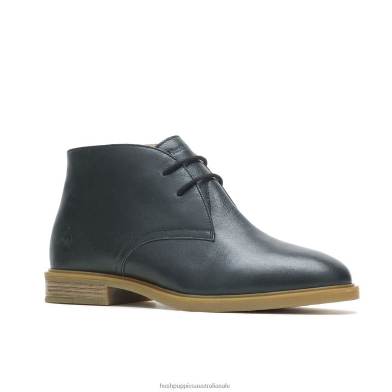 Black Leather Bailey Chukka 2 Women Hush Puppies Boot F264D200