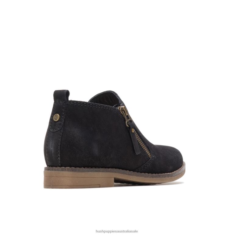 Black Nubuck Mazin Cayto Boot Women Hush Puppies Boot F264D163
