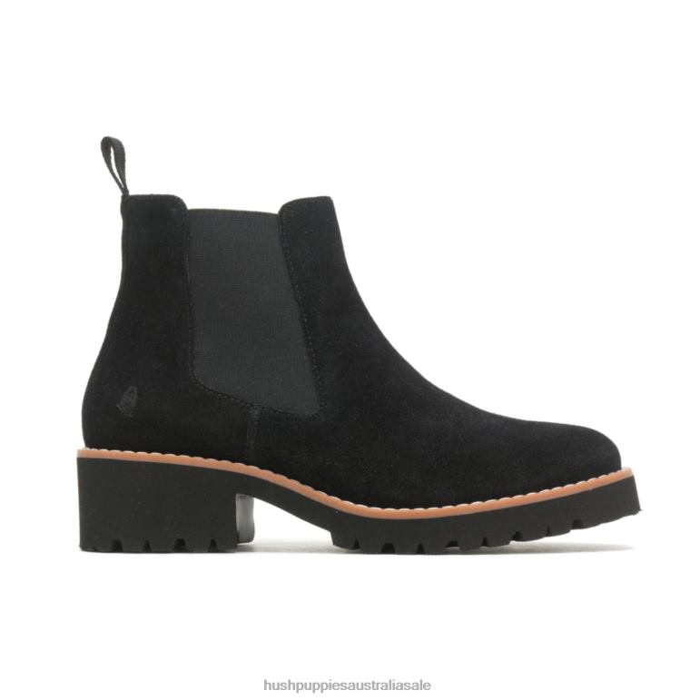 Bold Black Suede Amelia Chelsea Boot Women Hush Puppies Boot F264D159