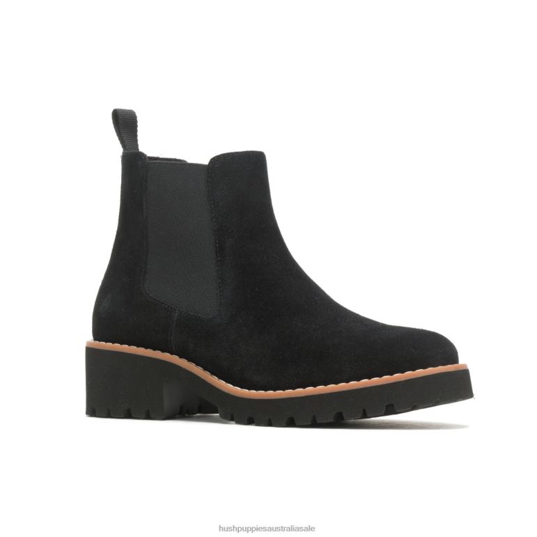 Bold Black Suede Amelia Chelsea Boot Women Hush Puppies Boot F264D159