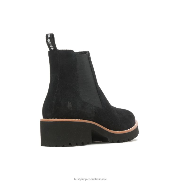 Bold Black Suede Amelia Chelsea Boot Women Hush Puppies Boot F264D159