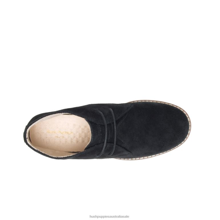 Bold Black Suede Mazin Cayto Chukka Women Hush Puppies Boot F264D151