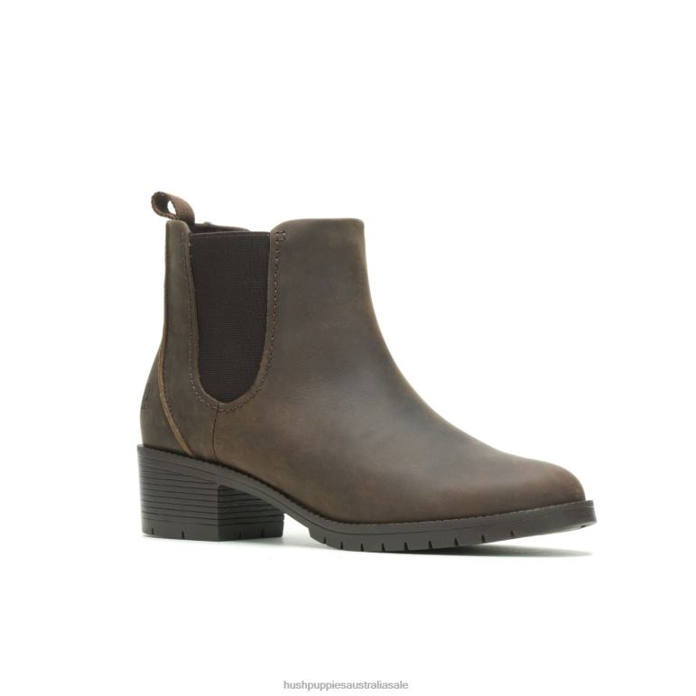 Brown Leather Hadley Chelsea Boot Women Hush Puppies Boot F264D152