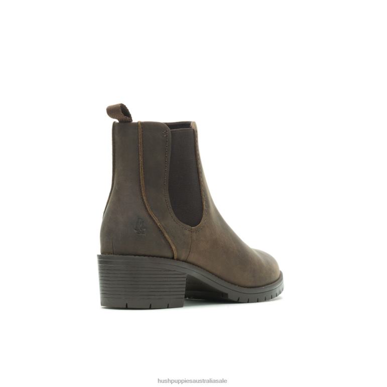 Brown Leather Hadley Chelsea Boot Women Hush Puppies Boot F264D152