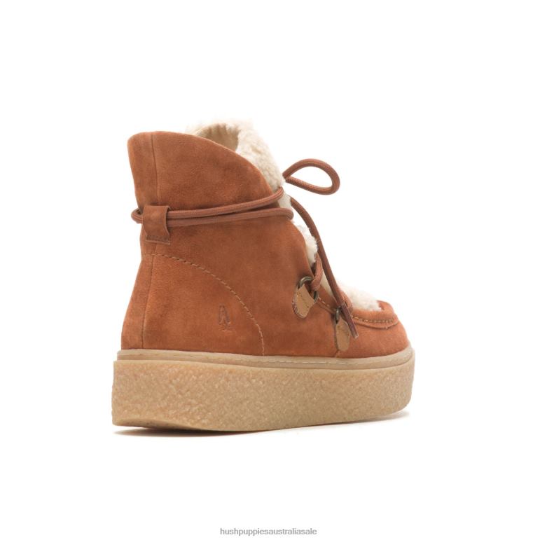 Cognac Cozy Bridget Chukka Lace Boot Women Hush Puppies Boot F264D179