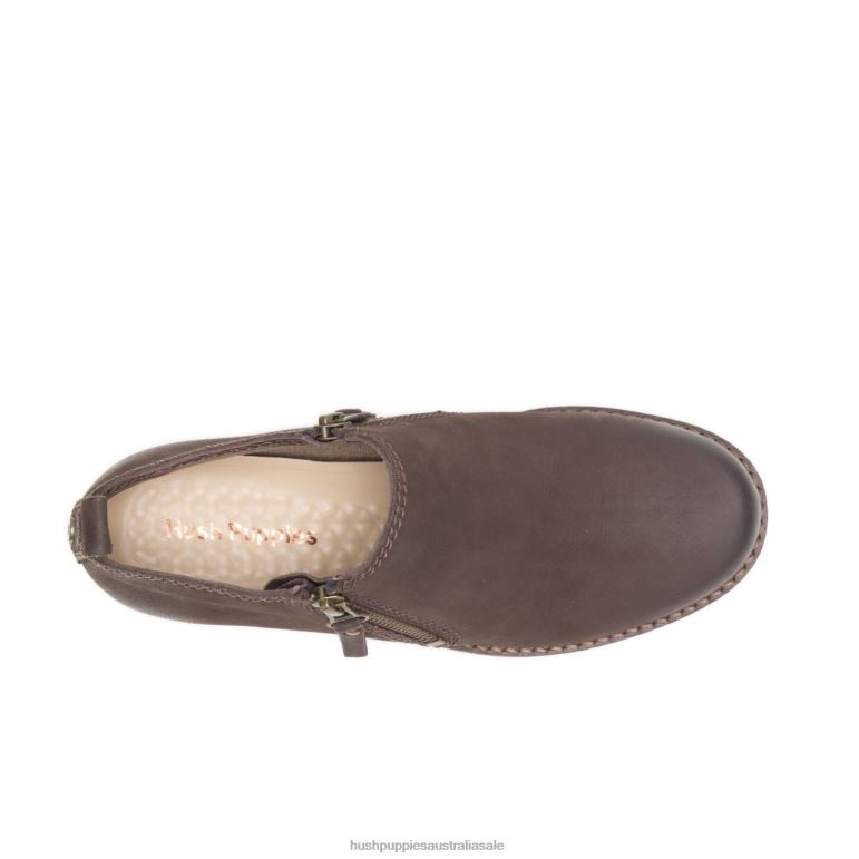 Dark Brown Nubuck Mazin Cayto Boot Women Hush Puppies Boot F264D164