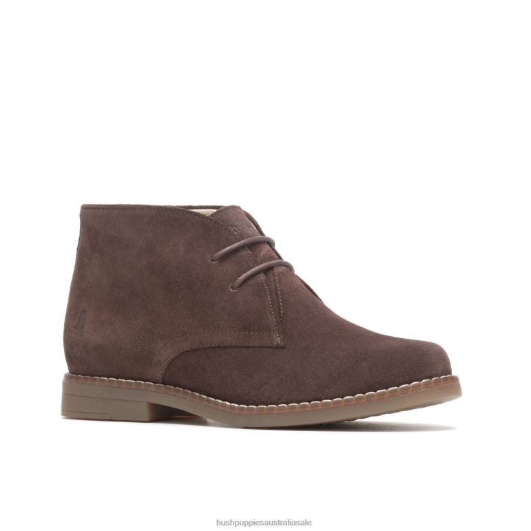 Dark Brown Suede Mazin Cayto Chukka Women Hush Puppies Boot F264D172