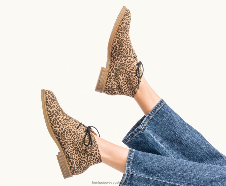 Leopard Print Suede Bailey Chukka 2 Women Hush Puppies Boot F264D197