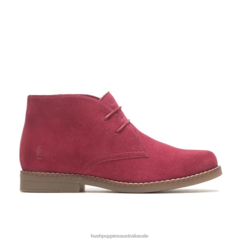 Rhubarb Red Suede Mazin Cayto Chukka Women Hush Puppies Boot F264D171