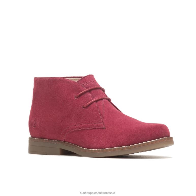 Rhubarb Red Suede Mazin Cayto Chukka Women Hush Puppies Boot F264D171