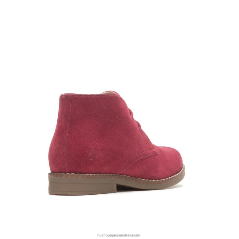 Rhubarb Red Suede Mazin Cayto Chukka Women Hush Puppies Boot F264D171
