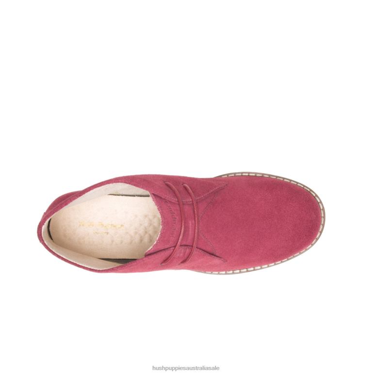 Rhubarb Red Suede Mazin Cayto Chukka Women Hush Puppies Boot F264D171