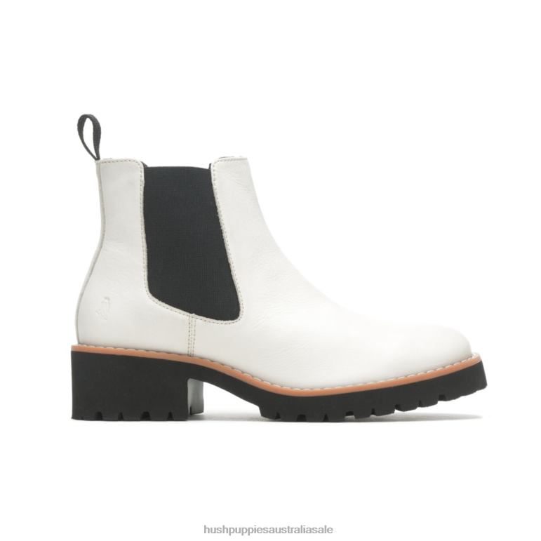Vanilla Cream Leather Amelia Chelsea Boot Women Hush Puppies Boot F264D160