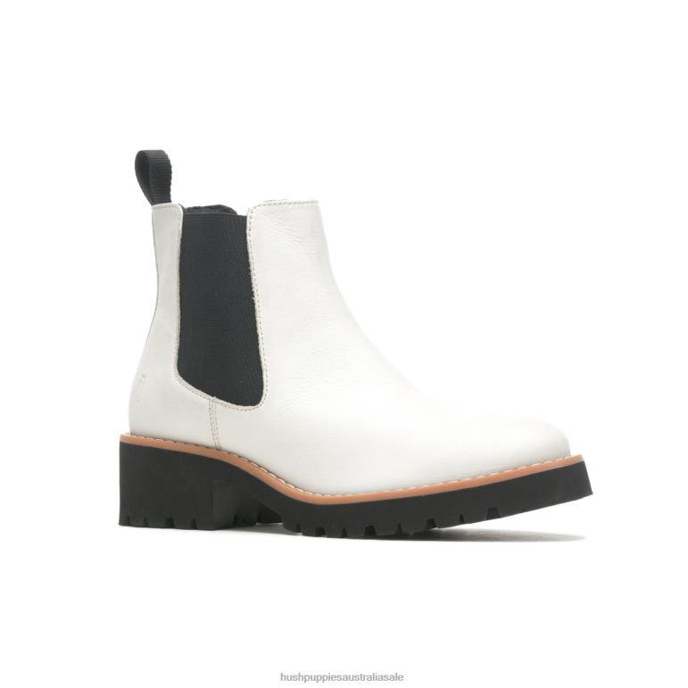 Vanilla Cream Leather Amelia Chelsea Boot Women Hush Puppies Boot F264D160