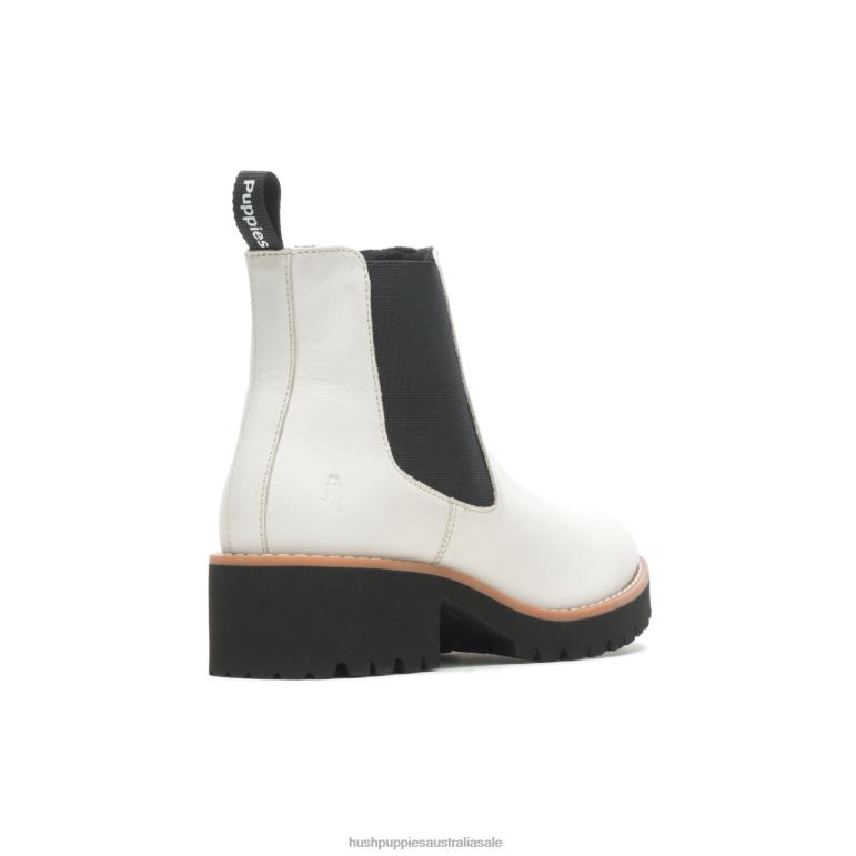 Vanilla Cream Leather Amelia Chelsea Boot Women Hush Puppies Boot F264D160