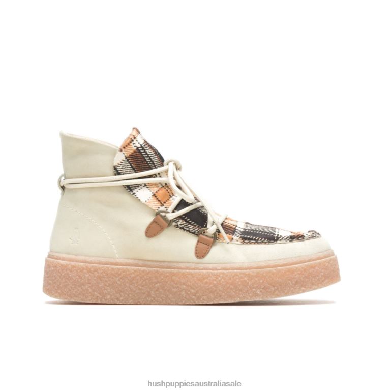 Vanilla Cream Suede Bridget Chukka Lace Boot Women Hush Puppies Boot F264D180