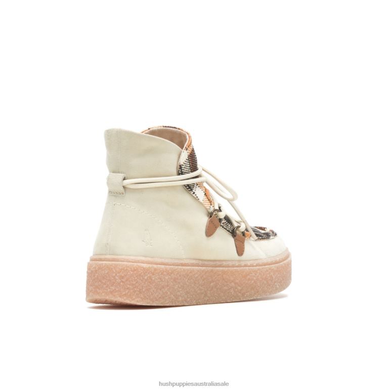 Vanilla Cream Suede Bridget Chukka Lace Boot Women Hush Puppies Boot F264D180
