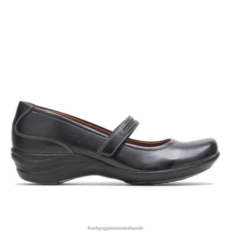 Black Leather Epic Mary Jane Women Hush Puppies Casual Shoes F264D228