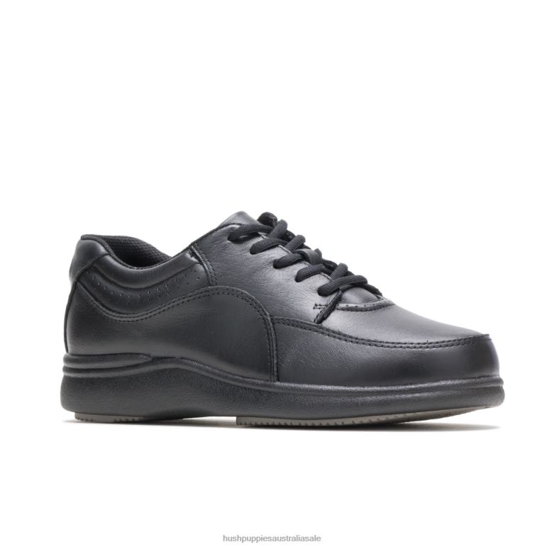 Black Leather Power Walker Women Hush Puppies Casual Shoes F264D232