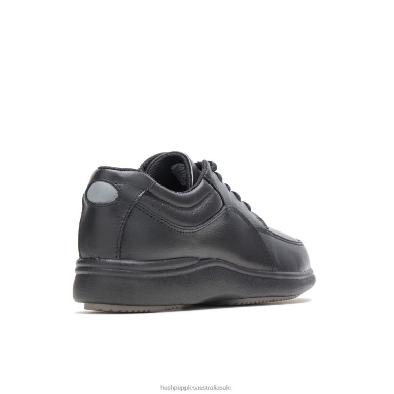Black Leather Power Walker Women Hush Puppies Casual Shoes F264D232