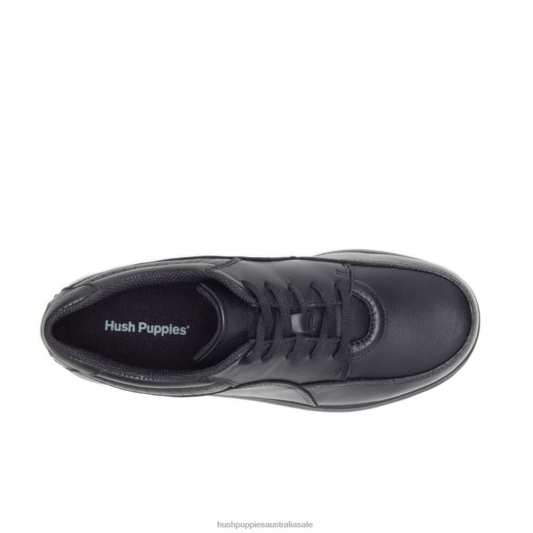 Black Leather Power Walker Women Hush Puppies Casual Shoes F264D232