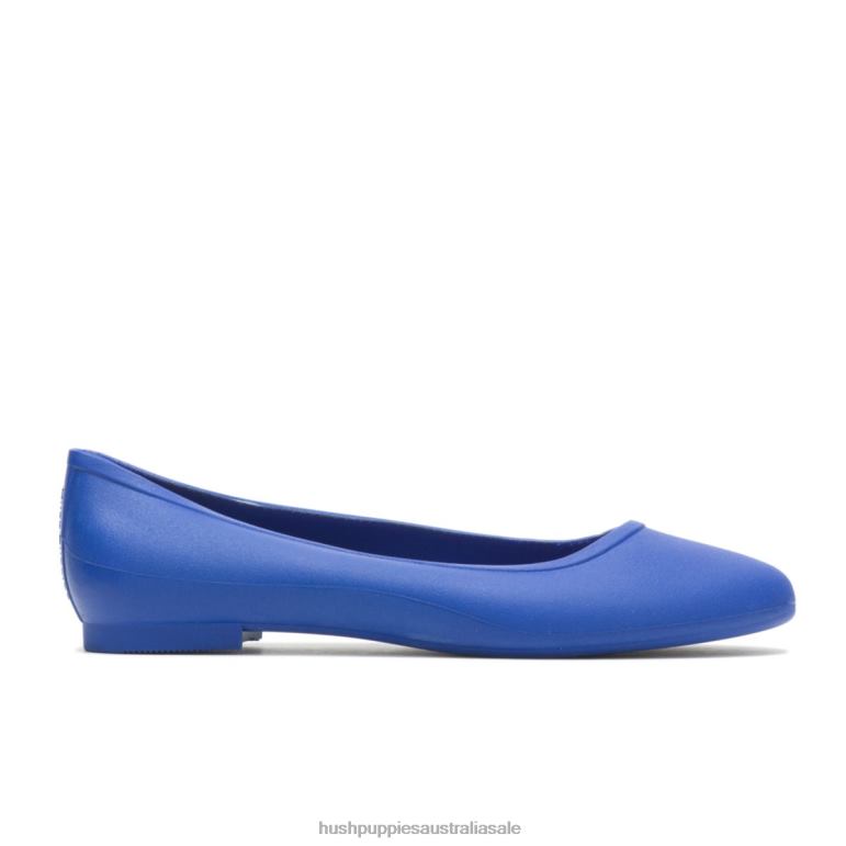 Blue Violet Brite Pops Flat Women Hush Puppies Flat Shoes F264D89