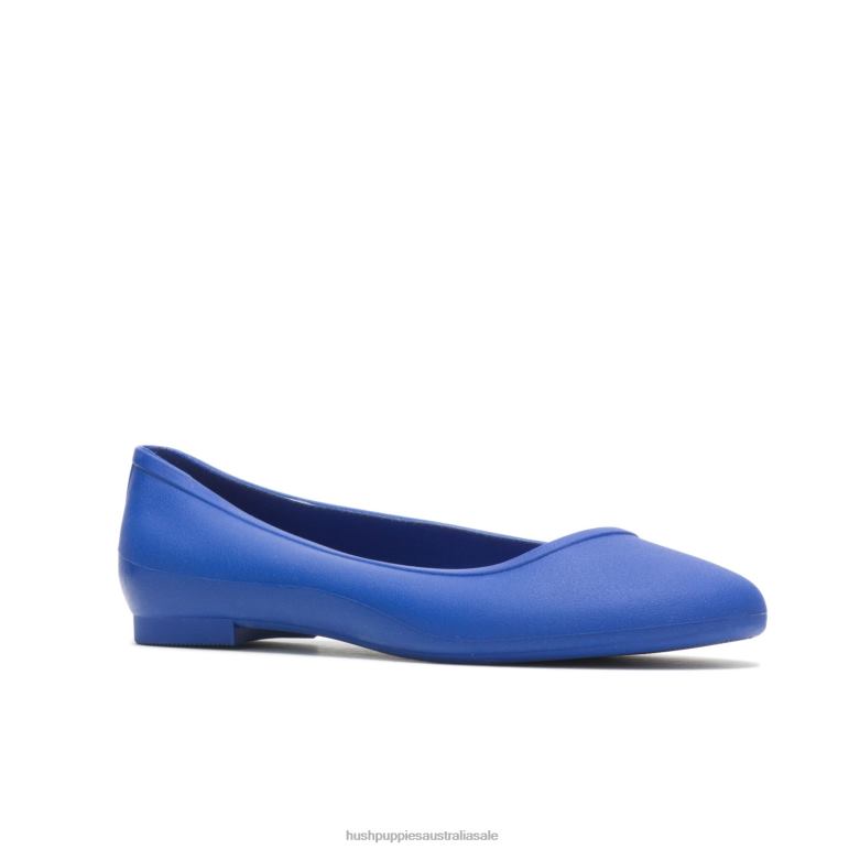 Blue Violet Brite Pops Flat Women Hush Puppies Flat Shoes F264D89