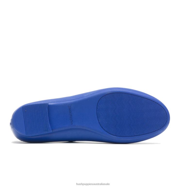 Blue Violet Brite Pops Flat Women Hush Puppies Flat Shoes F264D89
