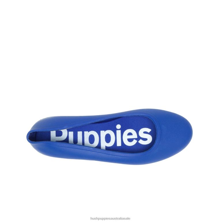Blue Violet Brite Pops Flat Women Hush Puppies Flat Shoes F264D89