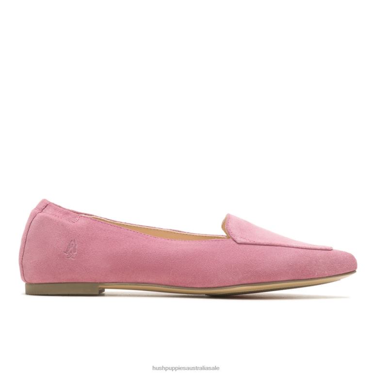 Cool Pink Suede Hazel Pointe Flat Women Hush Puppies Flat Shoes F264D55