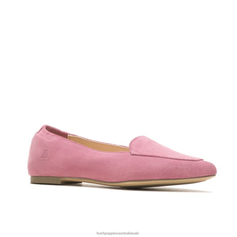 Cool Pink Suede Hazel Pointe Flat Women Hush Puppies Flat Shoes F264D55