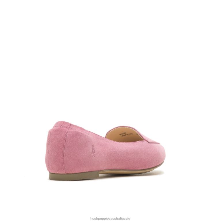 Cool Pink Suede Hazel Pointe Flat Women Hush Puppies Flat Shoes F264D55