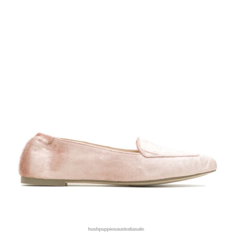 Coral Blush Velvet Hazel Pointe Flat Women Hush Puppies Flat Shoes F264D59