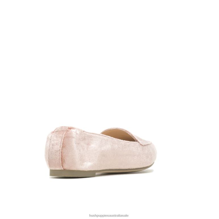 Coral Blush Velvet Hazel Pointe Flat Women Hush Puppies Flat Shoes F264D59