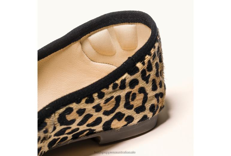 Cow Print Leather Sadie Tassel 2 Flat Women Hush Puppies Flat Shoes F264D48