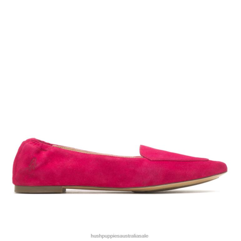 Dark Magenta Suede Hazel Pointe Flat Women Hush Puppies Flat Shoes F264D65