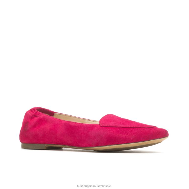Dark Magenta Suede Hazel Pointe Flat Women Hush Puppies Flat Shoes F264D65