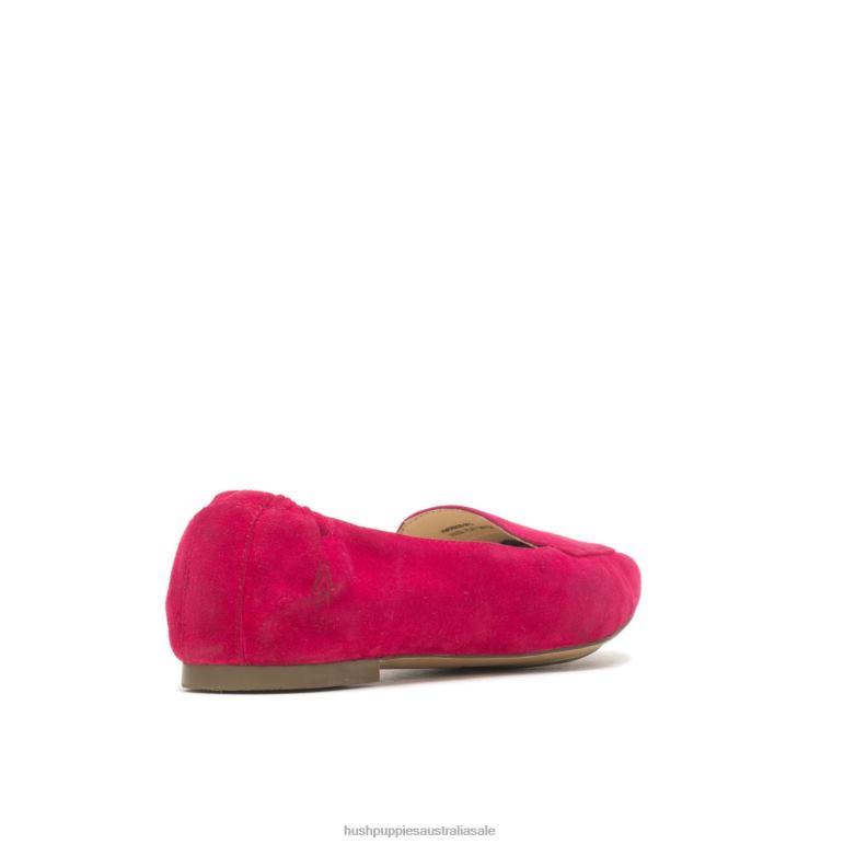 Dark Magenta Suede Hazel Pointe Flat Women Hush Puppies Flat Shoes F264D65