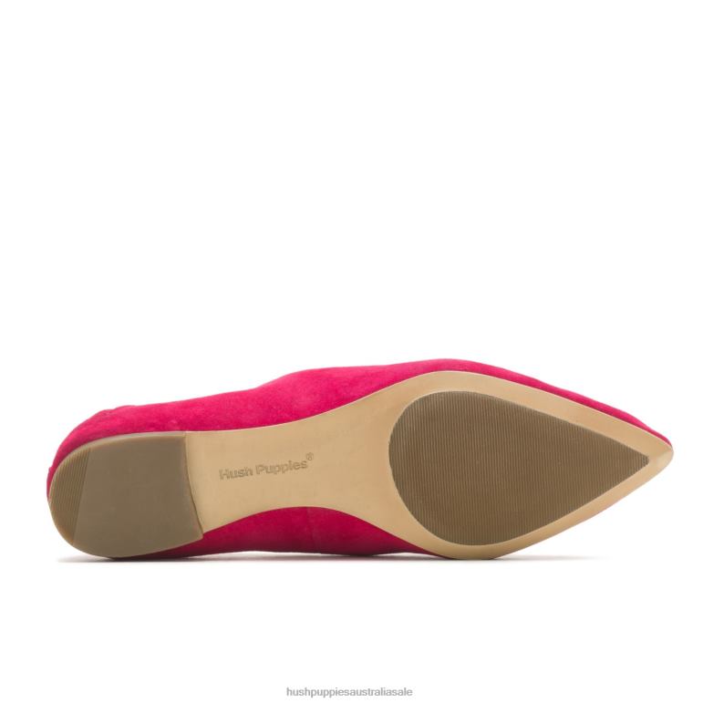 Dark Magenta Suede Hazel Pointe Flat Women Hush Puppies Flat Shoes F264D65