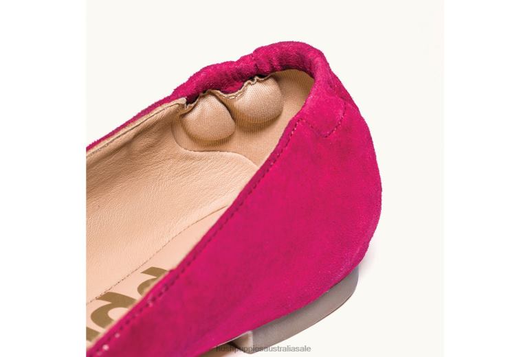 Dark Magenta Suede Hazel Pointe Flat Women Hush Puppies Flat Shoes F264D65