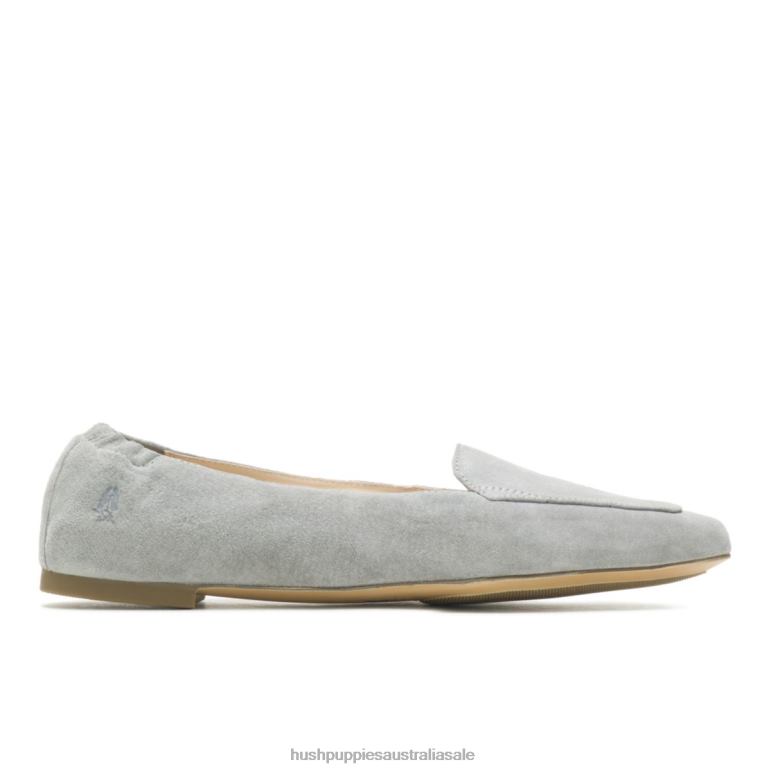 Frost Grey Suede Hazel Pointe Flat Women Hush Puppies Flat Shoes F264D50