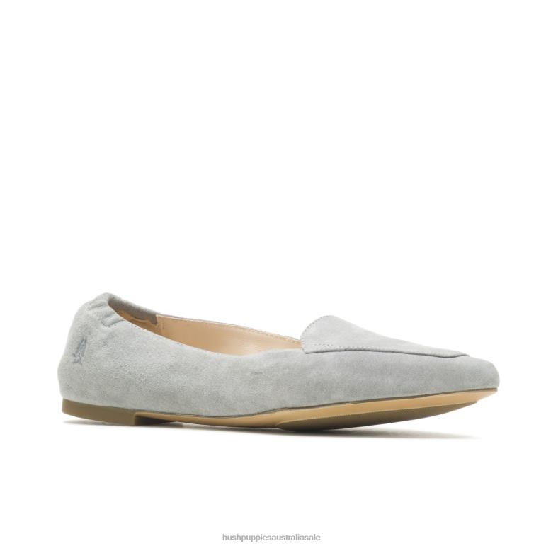 Frost Grey Suede Hazel Pointe Flat Women Hush Puppies Flat Shoes F264D50