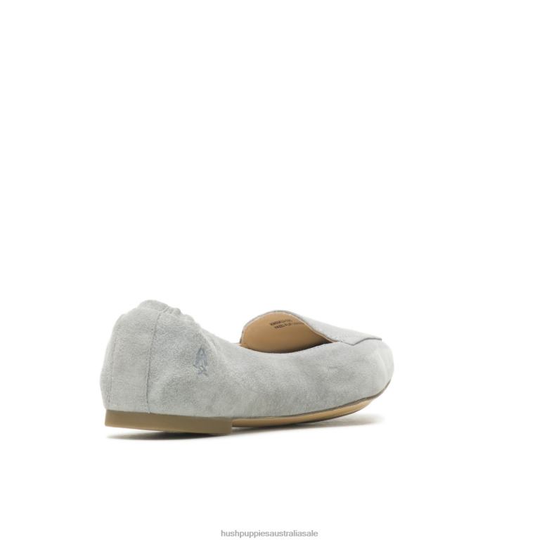 Frost Grey Suede Hazel Pointe Flat Women Hush Puppies Flat Shoes F264D50