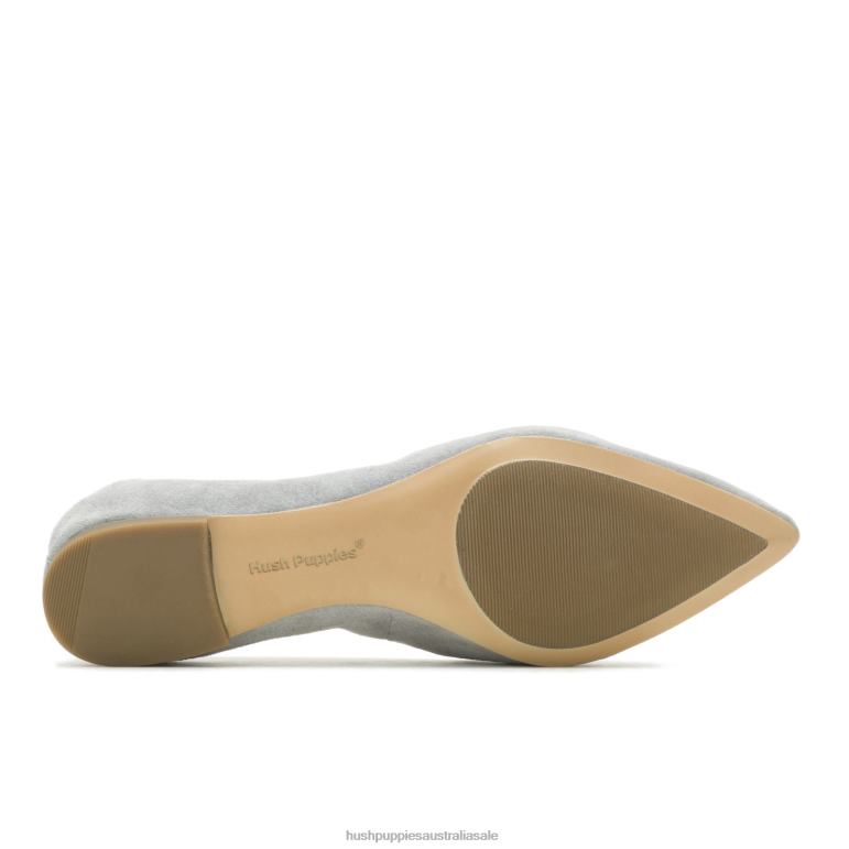 Frost Grey Suede Hazel Pointe Flat Women Hush Puppies Flat Shoes F264D50
