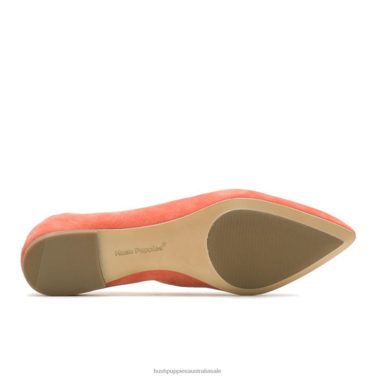 Ginger Spice Suede Hazel Pointe Flat Women Hush Puppies Flat Shoes F264D62