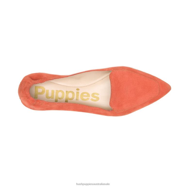 Ginger Spice Suede Hazel Pointe Flat Women Hush Puppies Flat Shoes F264D62