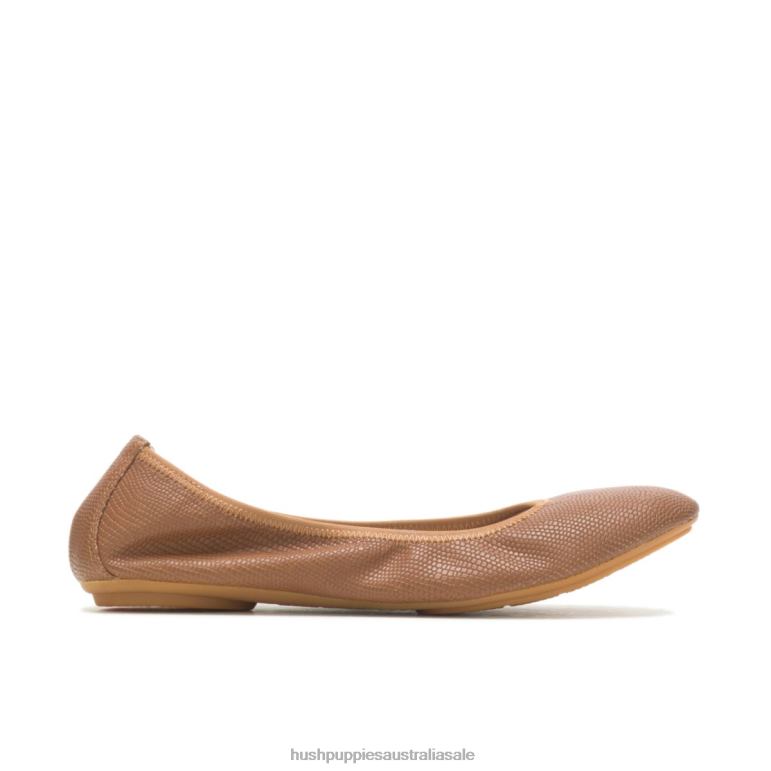 Gold Reptile Chaste Ballet Flat 2 Women Hush Puppies Ballet Flat F264D78