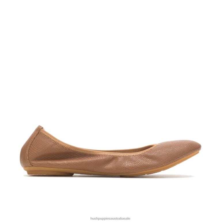 Gold Reptile Chaste Ballet Flat 2 Women Hush Puppies Ballet Flat F264D78