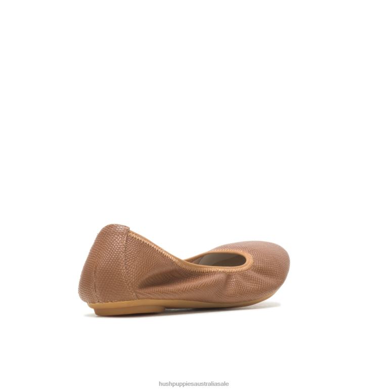 Gold Reptile Chaste Ballet Flat 2 Women Hush Puppies Ballet Flat F264D78