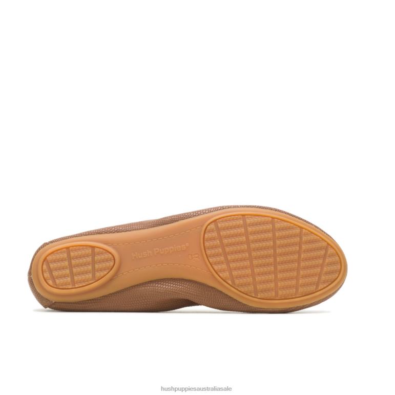Gold Reptile Chaste Ballet Flat 2 Women Hush Puppies Ballet Flat F264D78